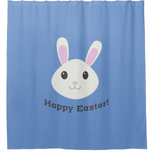 Hoppy Easter Bunny Shower Curtain