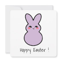 Hoppy Easter Cute bunny card 