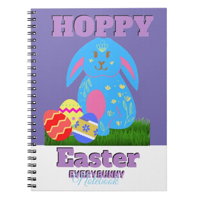 Hoppy Easter Everybunny Notebook (Front)