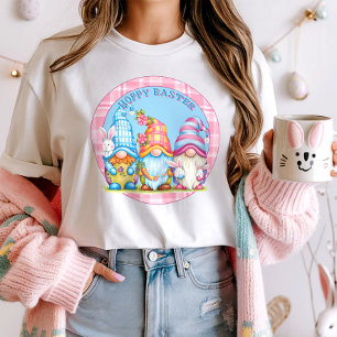 Hoppy Easter Gnome Shirt, Cute Spring Bunny T-Shirt