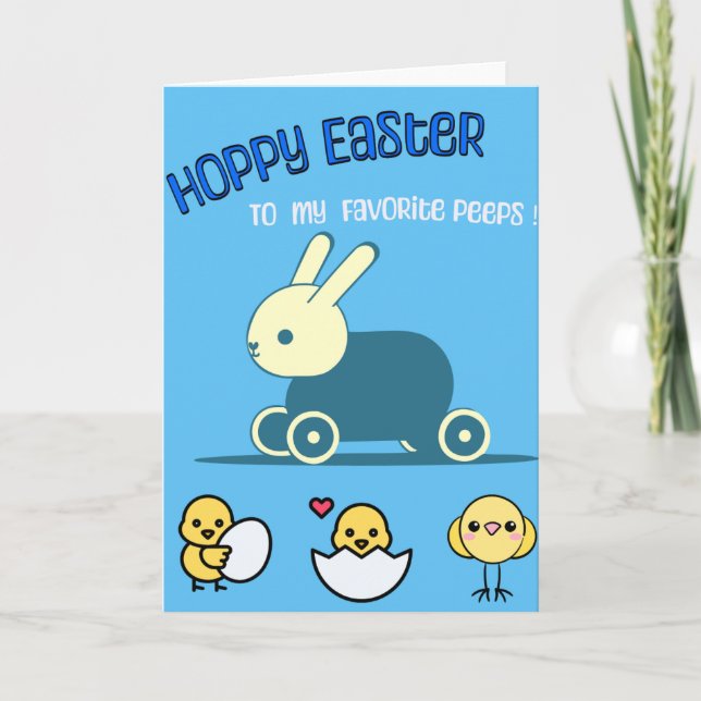 Hoppy Easter  Holiday Card (Front)