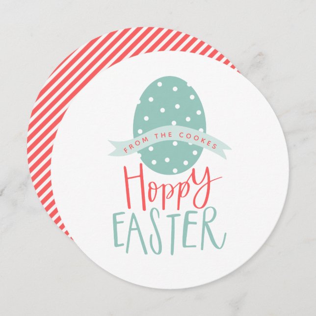 HOPPY EASTER INVITATION (Front/Back)