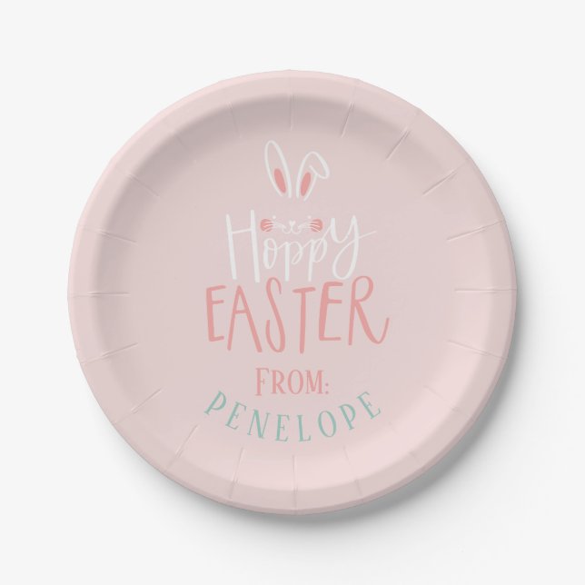 HOPPY EASTER PAPER PLATE (Front)