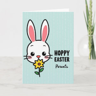 Hoppy Easter Parents Rabbit Card
