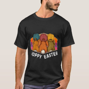 Hoppy easter retro sunset easter bunny squad crew T-Shirt