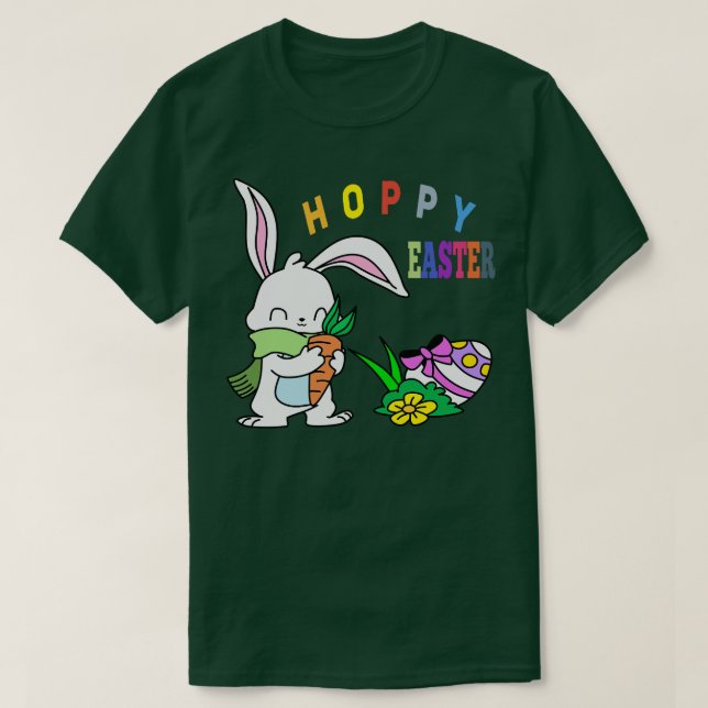 Hoppy Easter  T-Shirt (Design Front)