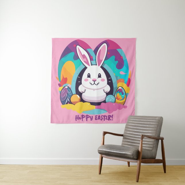 Hoppy Easter! Tapestry (In Situ)
