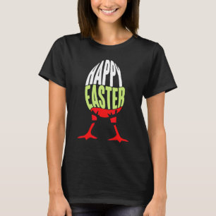 Hoppy Easter Tee Cute Happy Easter Chicken Boy Gir