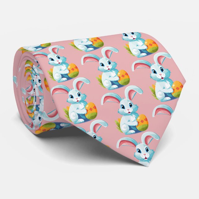 Hoppy Easter! Tie (Rolled)