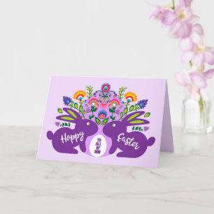 Hoppy Easter to all of you, folklore Custom Text Card