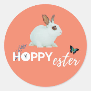 Hoppy Ester Funny Design  Classic Round Sticker