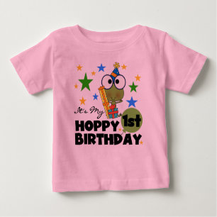 Hoppy Frog 1st Birthday T shirts and Gifts