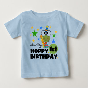 Hoppy Frog 1st Birthday T shirts and Gifts