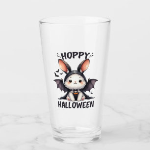 Hoppy Halloween Bunny Rabbit Glass