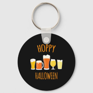 Hoppy Halloween - Funny Halloween Beer Drinking Key Ring
