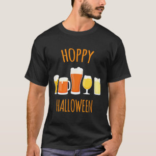 Hoppy Halloween - Funny Halloween Beer Drinking T-Shirt