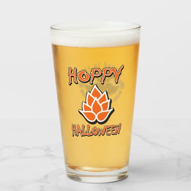 hoppy Halloween Glass (Front Filled)
