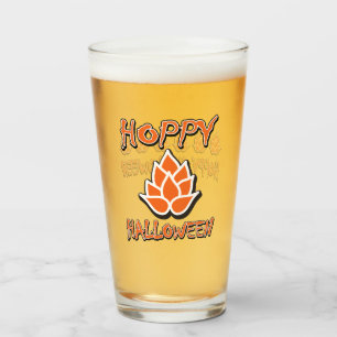 Hoppy Halloween Glass