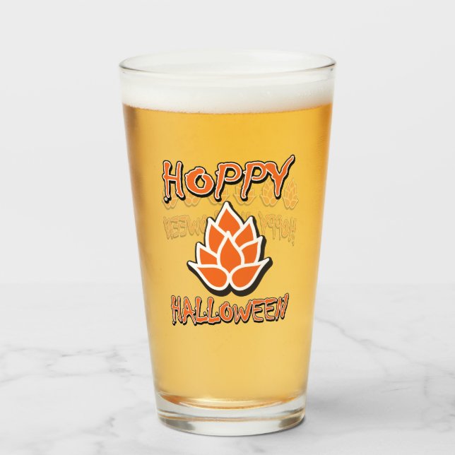 Hoppy Halloween Glass (Back Filled)
