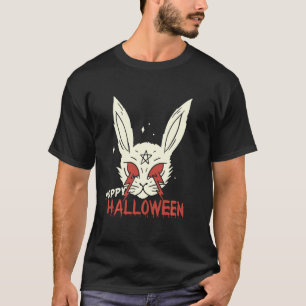 Hoppy Halloween Happyhalloween Spooky Evil Bunny L T-Shirt