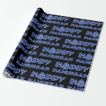 Hoppy Hanukkah Wrapping Paper<br><div class="desc">Hoppy Hanukkah</div>