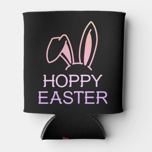 Hoppy Hare Pastel Easter Beverage Cooler (Front)