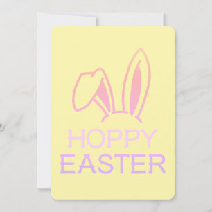 Hoppy Hare Pastel Easter Card