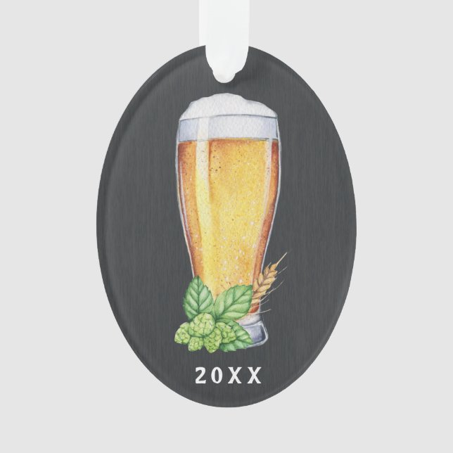 Hoppy Holiday Ale Christmas Ornament (Front)