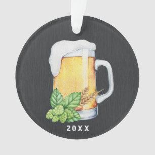 Hoppy Holiday Beer Mug Christmas Ornament