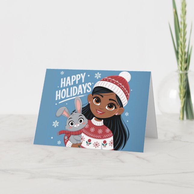 Hoppy Holidays Holiday Card (Front)