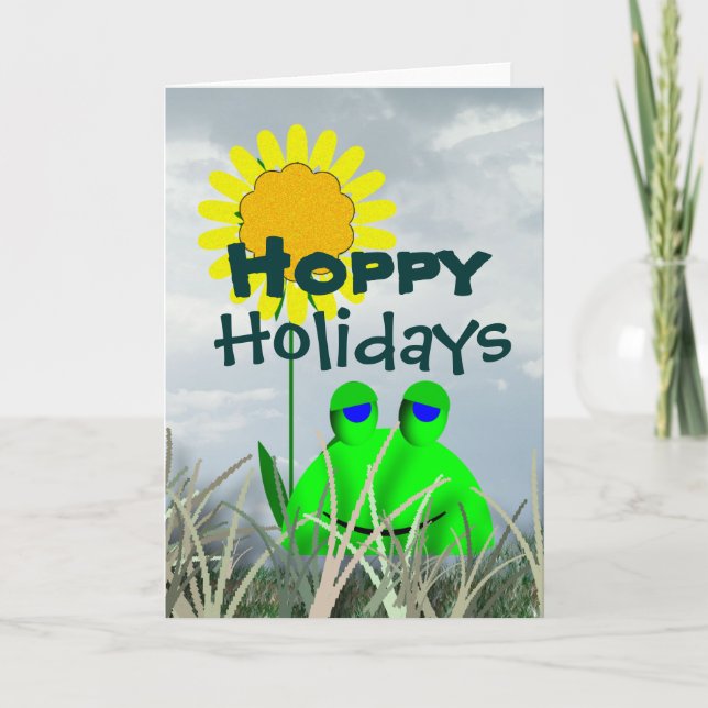 Hoppy Holidays Holiday Card (Front)