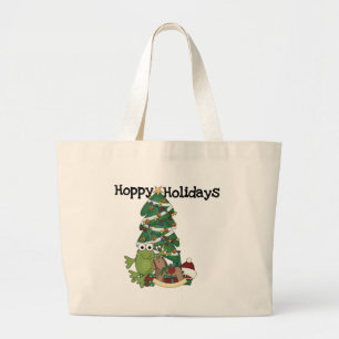 Hoppy Holidays Tshirts and Gifts Large Tote Bag