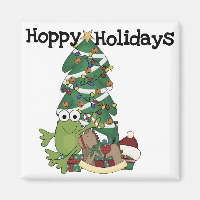 Hoppy Holidays Tshirts and Gifts Magnet (Front)