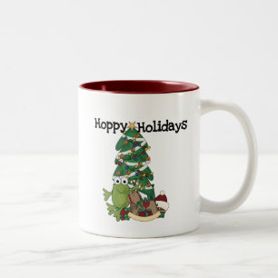 Hoppy Holidays Tshirts and Gifts Two-Tone Coffee Mug