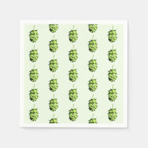 Hoppy hops party napkin