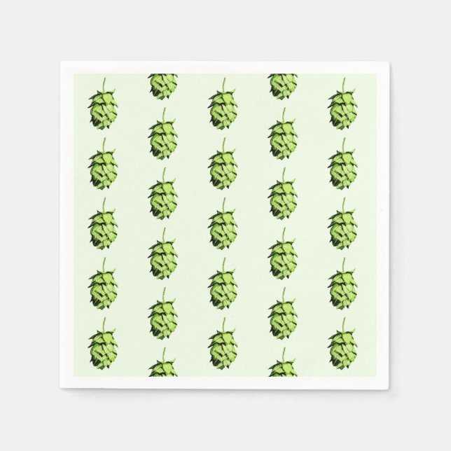 Hoppy hops party napkin (Front)