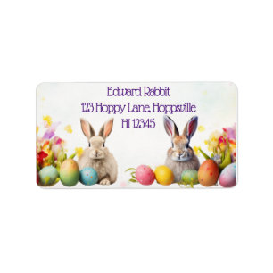 Hoppy Mail Delivery:  Easter Cheer Label