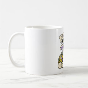Hoppy Ostara Pagan Spring Bunny Witch Coffee Mug