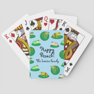 Hoppy Pesach! Personalised Playing Cards