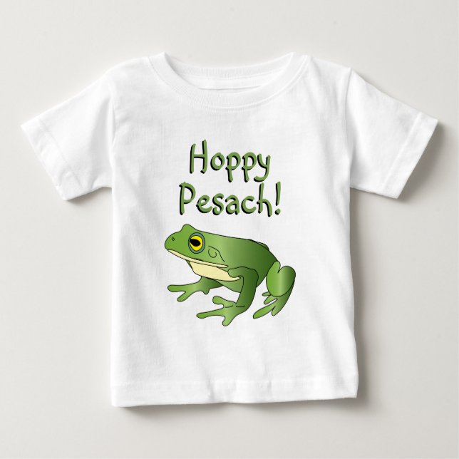 Hoppy Pesach! - Single Frog - Baby T-shirt (Front)