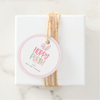 Hoppy Purim Bunny Ears Favour Tags
