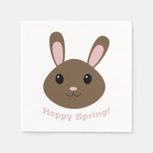 Hoppy Spring Bunny Napkin