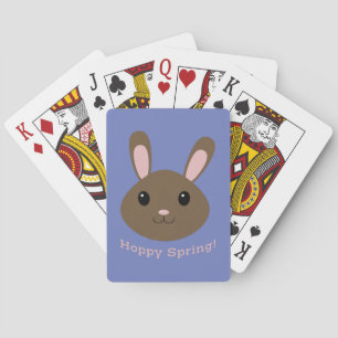 Hoppy Spring Bunny Playing Cards