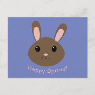 Hoppy Spring Bunny Postcard