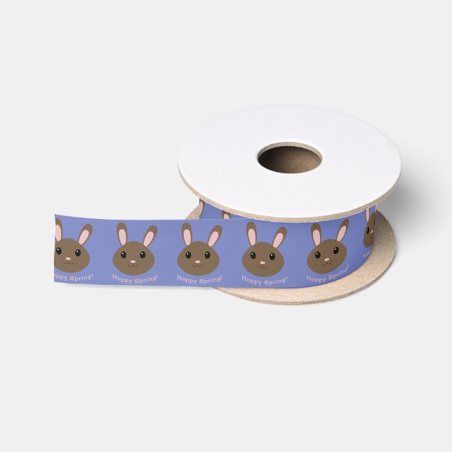 Hoppy Spring Bunny Satin Ribbon (Spool)