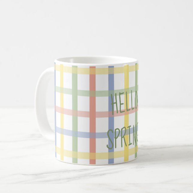 Hoppy Spring Home Decor Coffee Mug (Front Left)