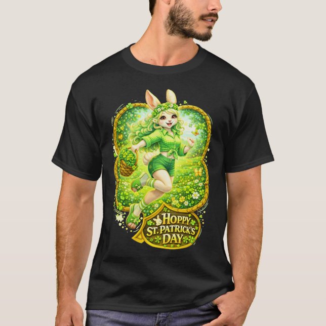 Hoppy St Patricks Day T-Shirt (Front)