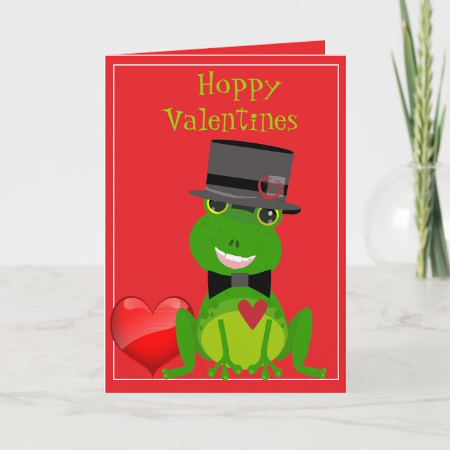 Hoppy Valentine Holiday Card (Front)
