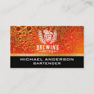 Hops and Barley   Brewery Business Card