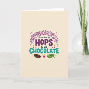 Hops And Chocolate Fun Time Card